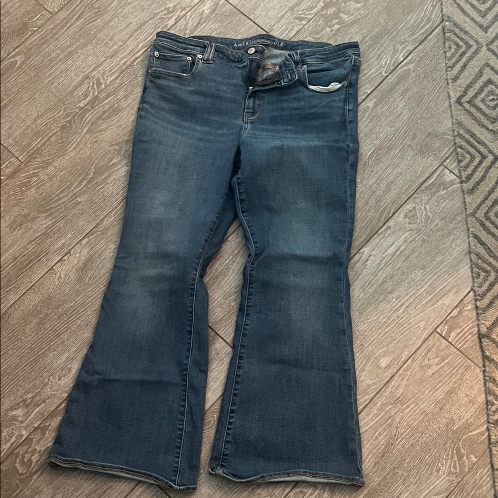 American Eagle Outfitters Dark Blue Boot Cut Jeans